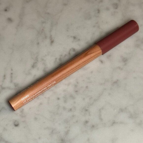 ILIA Lip Sketch Hydrating Lipstick + Lip Liner Crayon | Genre: Mauve Brown | NEW - Picture 2 of 5